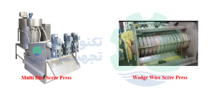 تاثیر اسکرو پرس در کاهش حجم و وزن لجن تصفیه شده